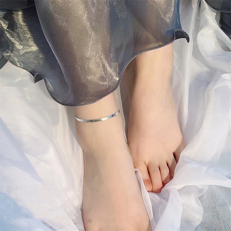 Titanium Steel Snake Bone Chain Anklet Women’s Ankle Foot Jewelry Bracelet Gifts