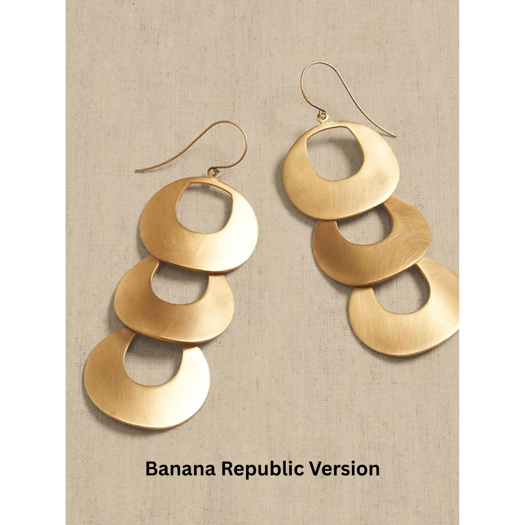 Scalloped Statement Earrings | Aureus + Argent | Banana Republic Overstock $55