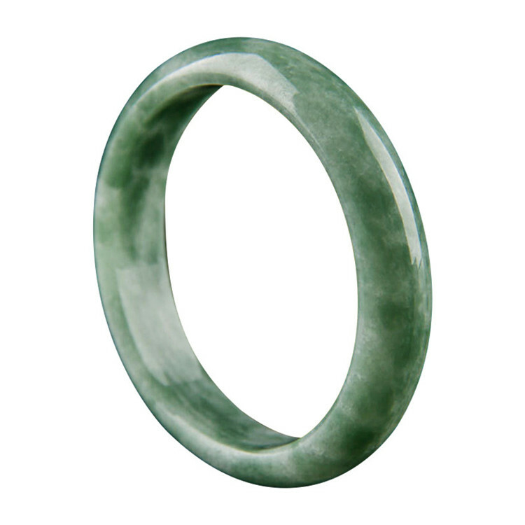 Gorgeous Natural Real Chinese Green Jade Bangle Bracelet Emerald Green 57 58 mm