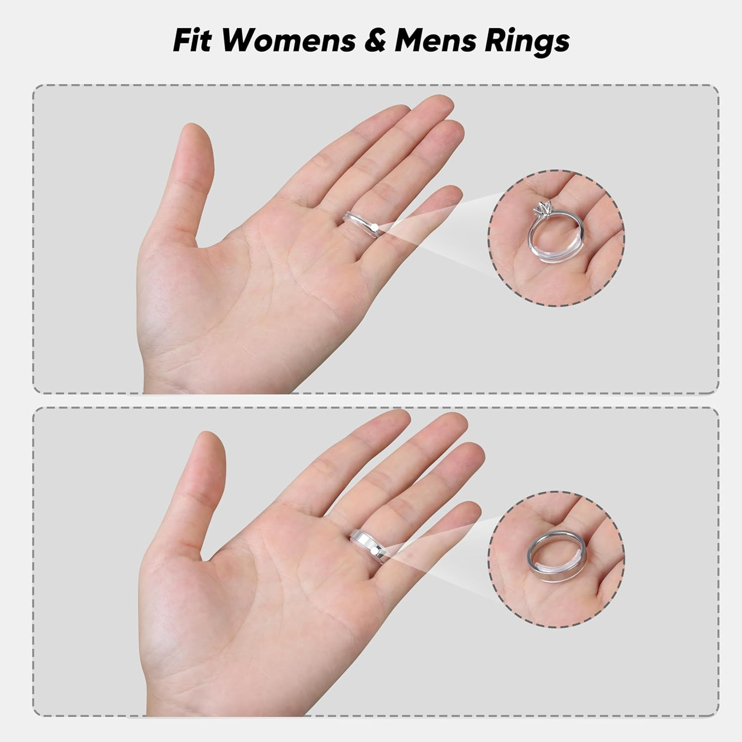 Ring Size Adjuster for Loose Rings for Any Rings Ring Size Reducer Spacer Ring G