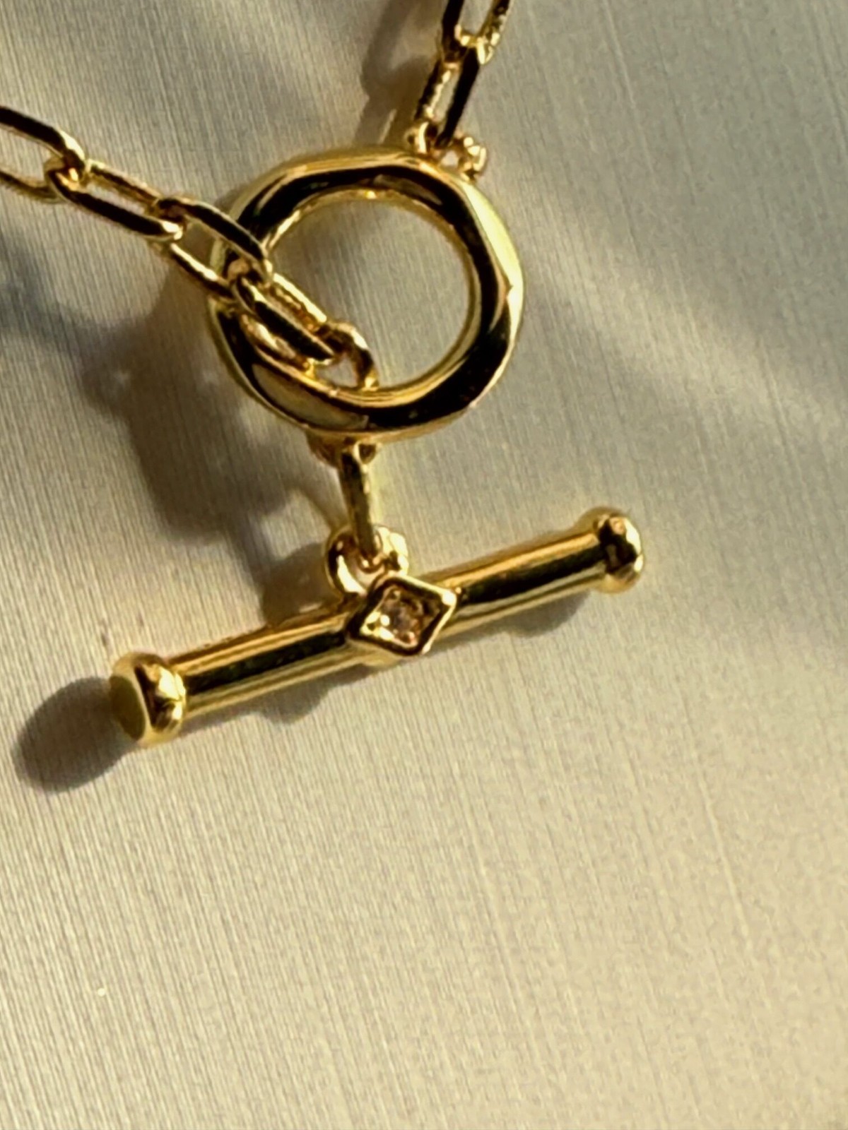 Gold Toggle Chain Necklace