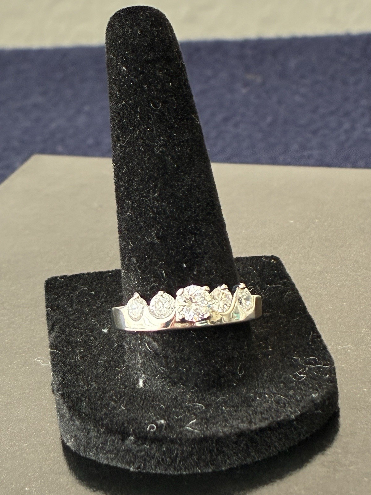White Gold plated Ring Sz 9
