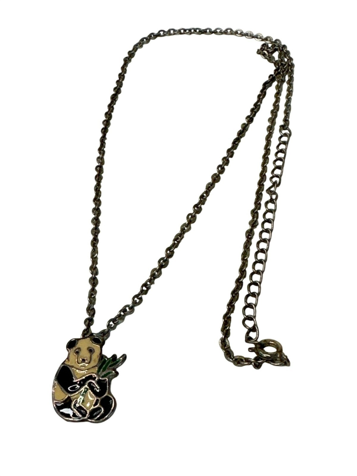 Panda Pendant Necklace With Chain Cute Animal Charm Jewelry Everyday Wear