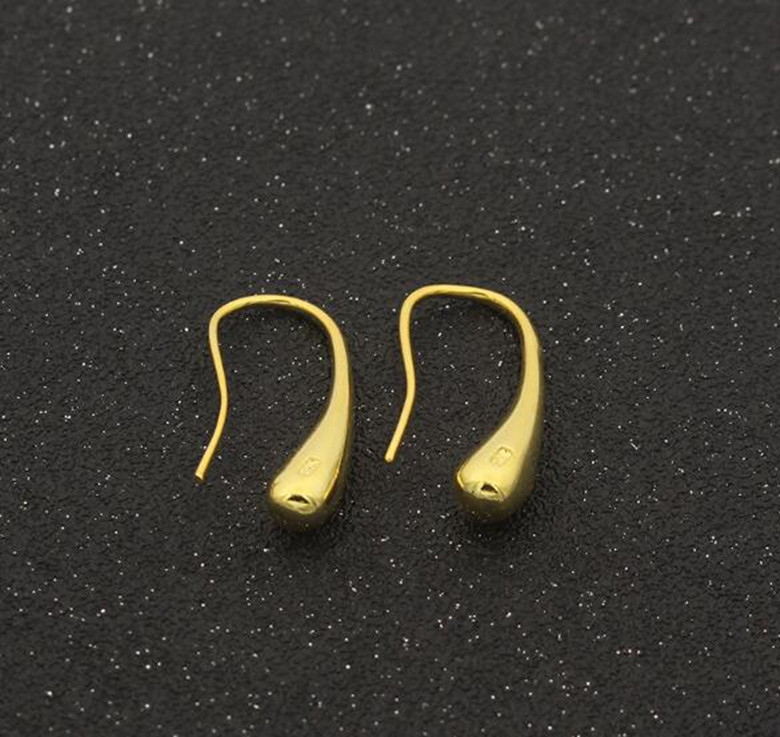 Womens 18K Yellow Gold Filled Elegant Teardrop Charm Fashion Earrings #E235