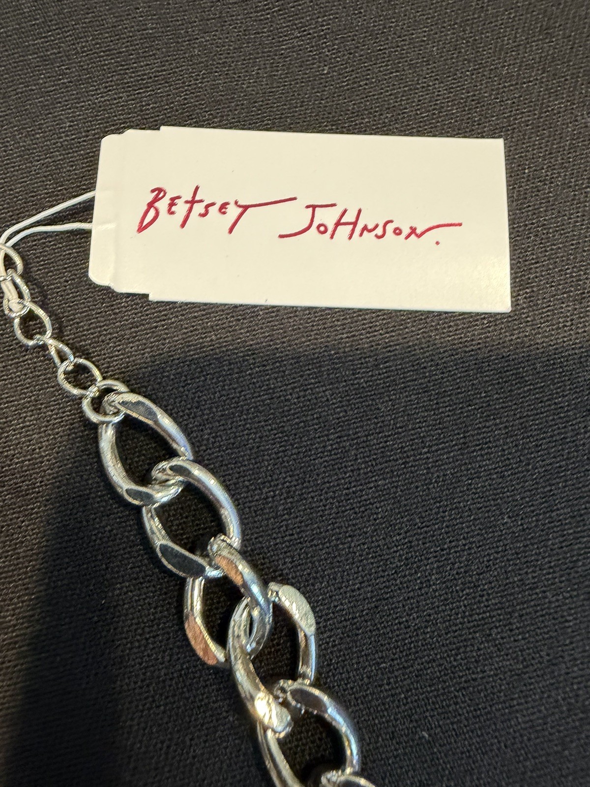 NWT BETSEY JOHNSON Silver Tone Festive Holiday Christmas Snowflake Bib Necklace