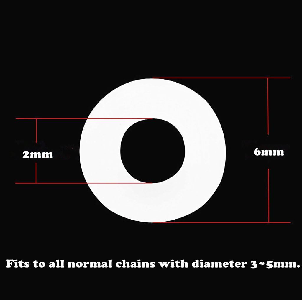 Silicone Rubber Stopper Antiskid Locating Ring for Spacer Beads Bracelet Necklac