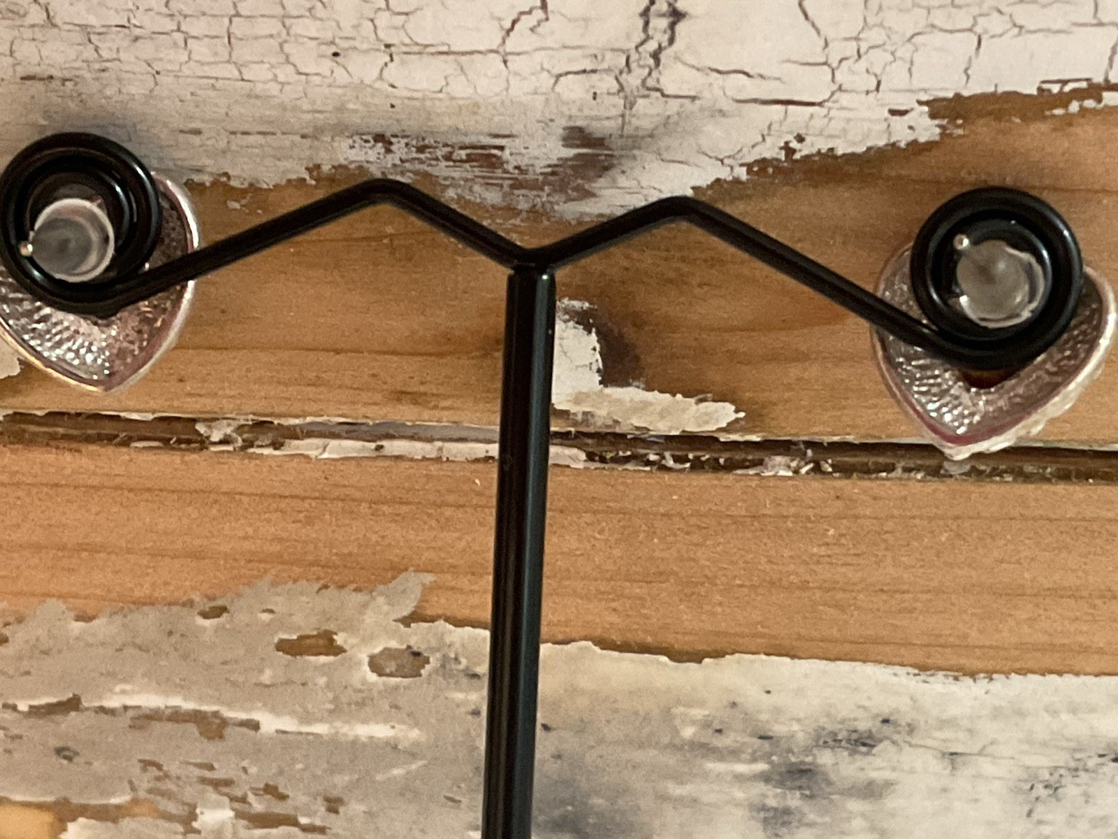 Retired Brighton Puff Heart Engraved Earrings