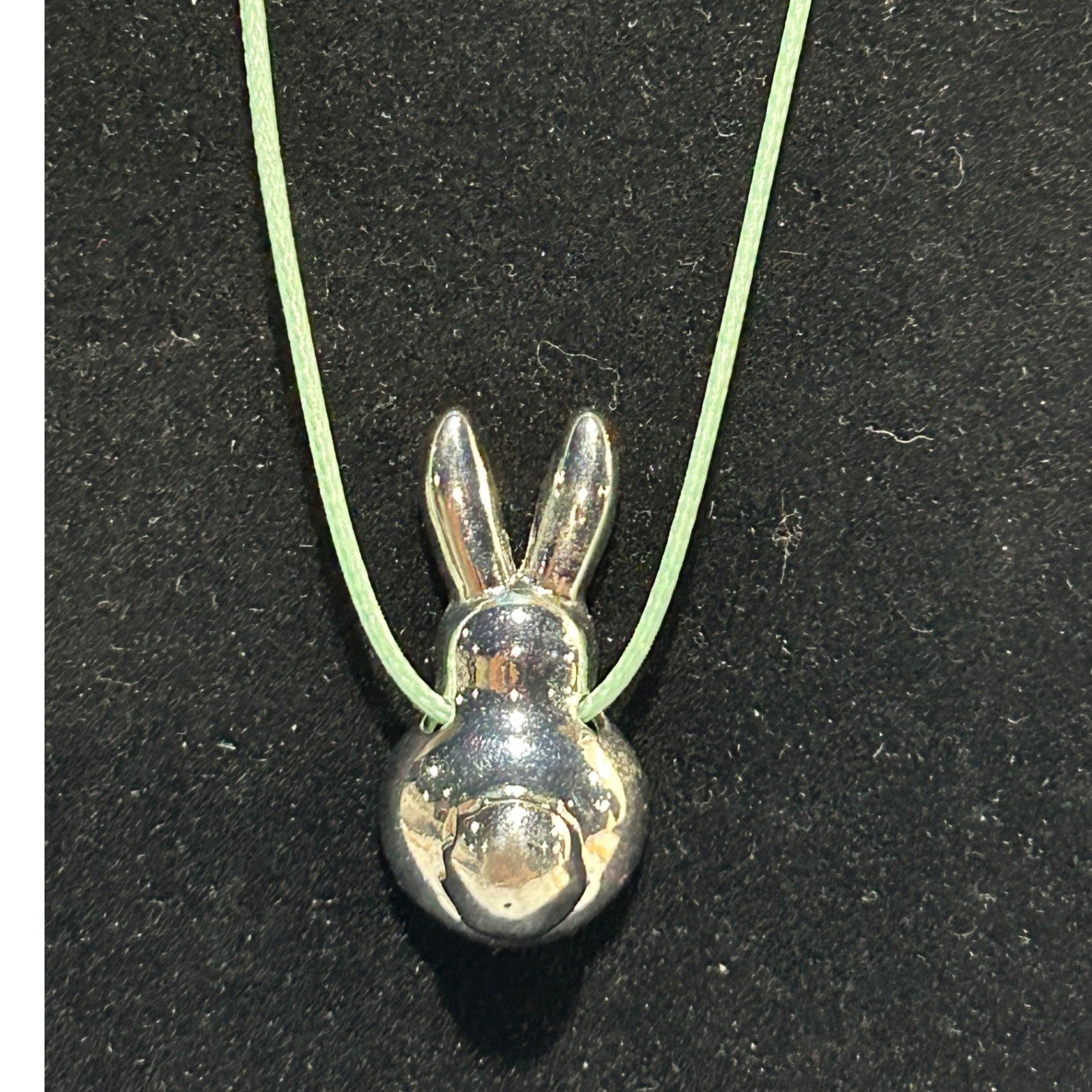Bunny Rabbit Necklace Bracelet Set Silver Tone Cute Easter Spring Gift Jewelry