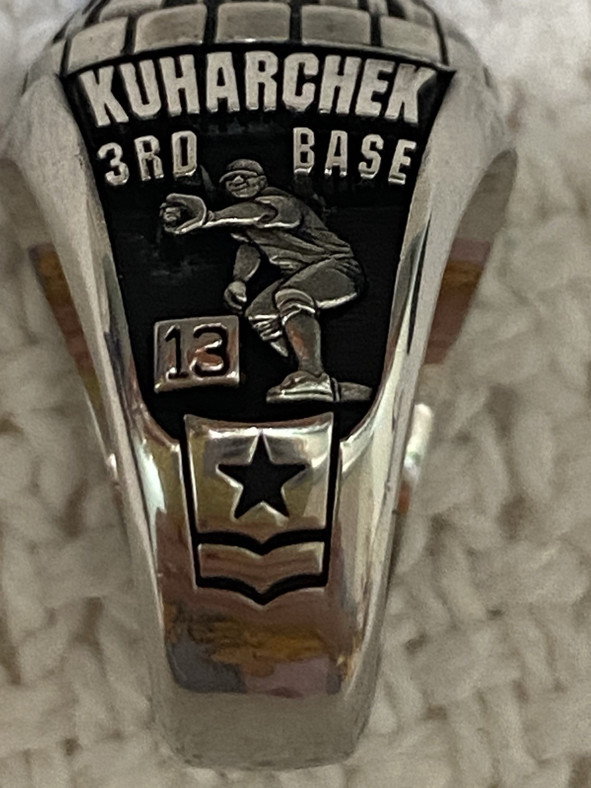 Anthony Wayne Class Ring With Blue Stone Marked LTM