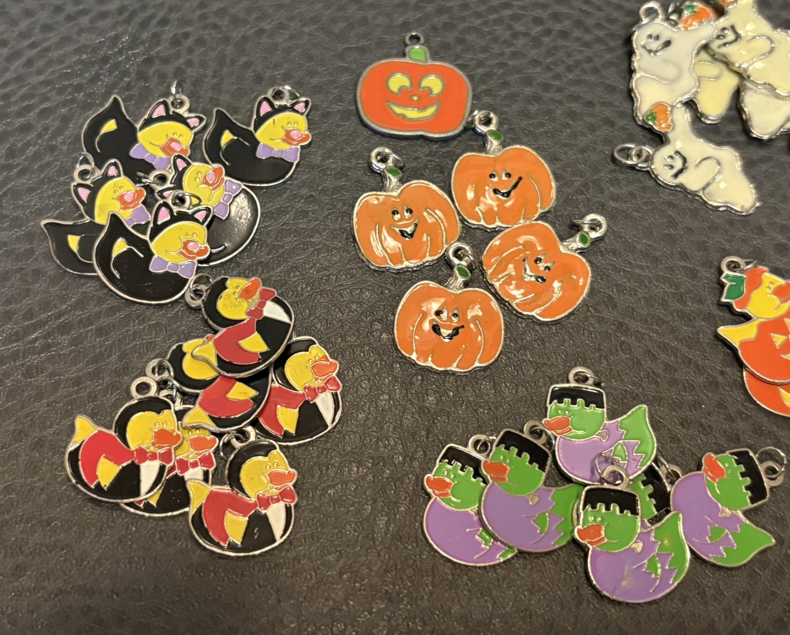 Halloween Charms For Bracelets Or Necklaces 50+ Pumpkin Rubber Ducks Candy Corn