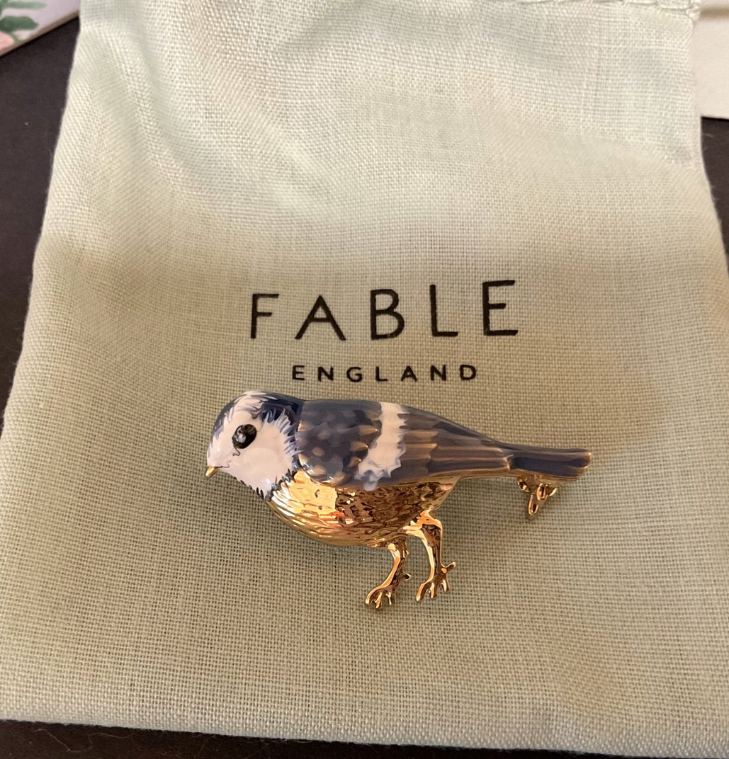 Collectable Fable England Zinc Enammelled Bird Brooch Boxed