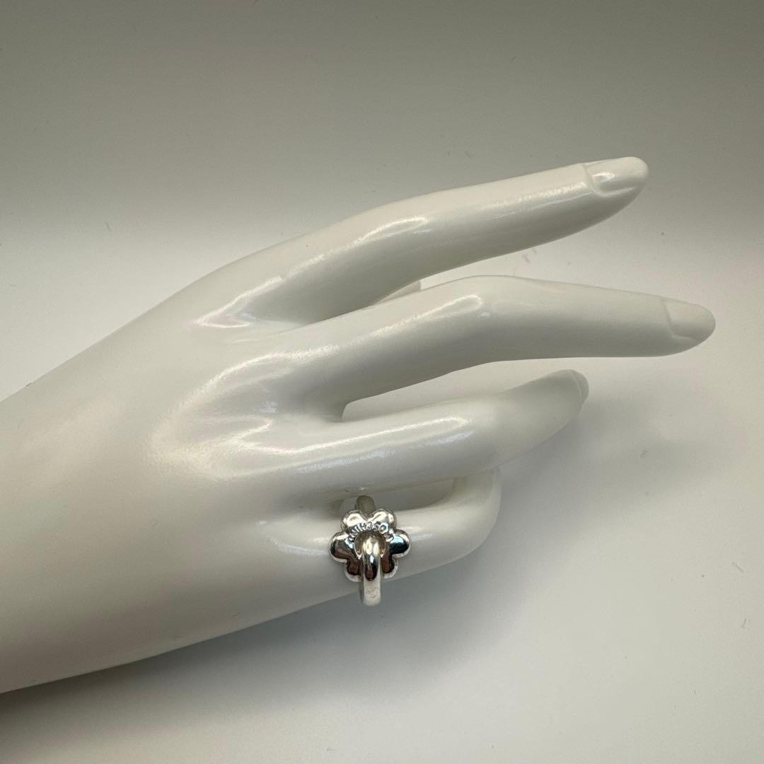 Moschino Extremely Vhtf Vintage Flower Ring 1988 With Stamp No. 9 Designer Women