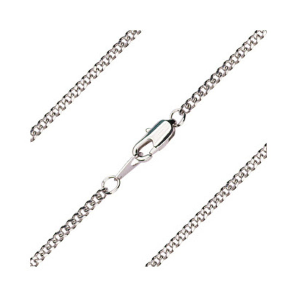 Medium Sterling Silver Saint Odilia Medal 24″ Lobster Claw Chain Necklace w/ Box