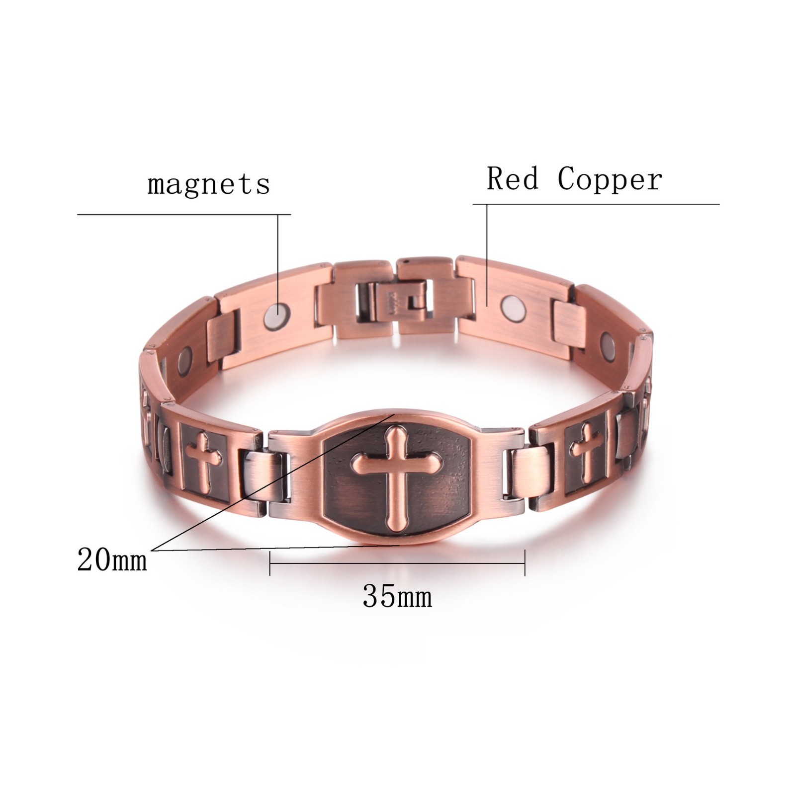 Copper Magnetic for Men Ultra Strength Magnetic 99.9% Solid Pure Copper