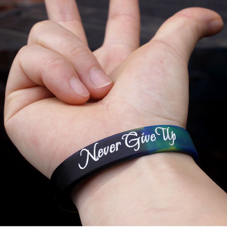 Custom Silicone Bracelet Customized Personalized Rubber Wristband man women kids