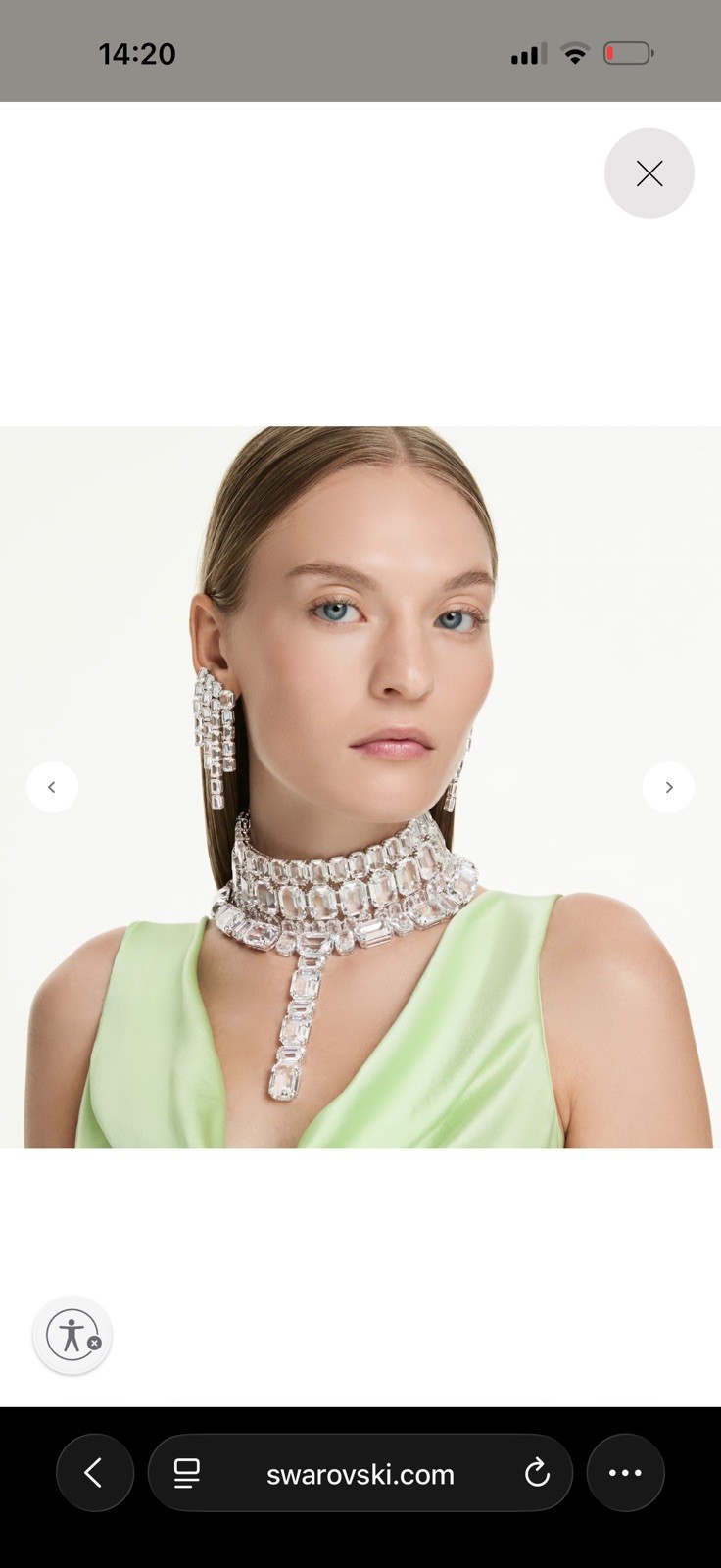 Swarovski Millenia Choker 3 Rhodium Shiny White