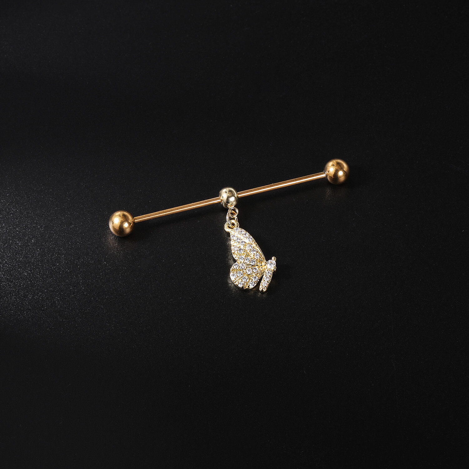 14G Stainless Steel Industrial Barbell Piercing Alloy Cartilage Earring Jewelry