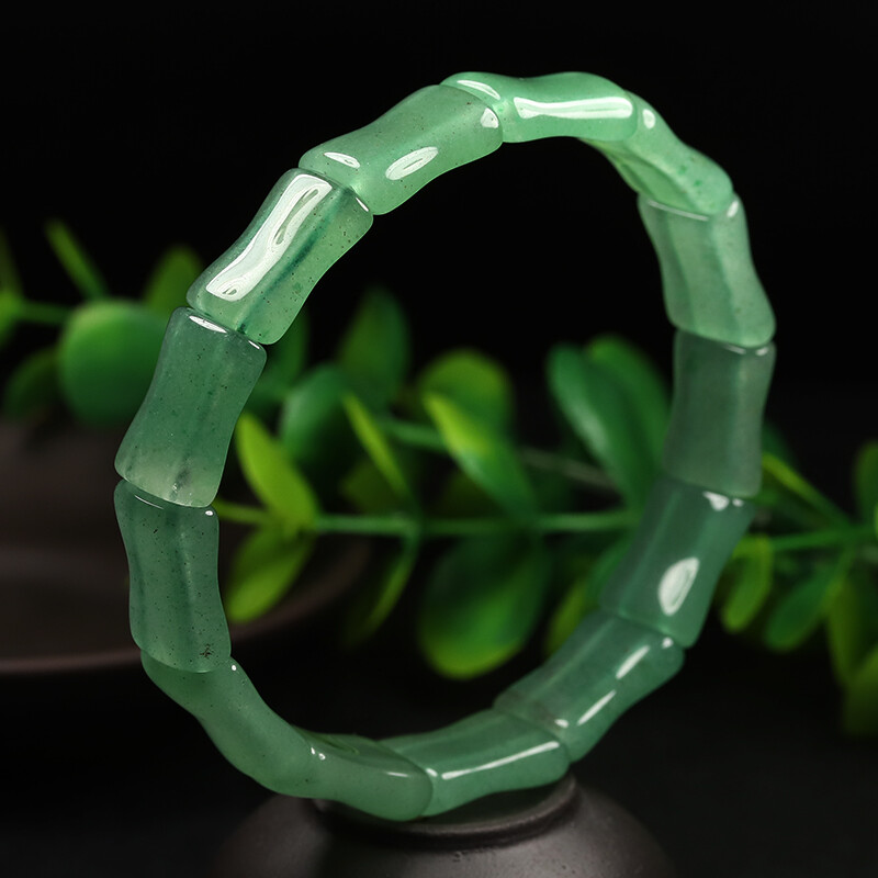 7.5″ Grade A 100% Natural Emerald Green Jade Bangle Bracelet Aventurine