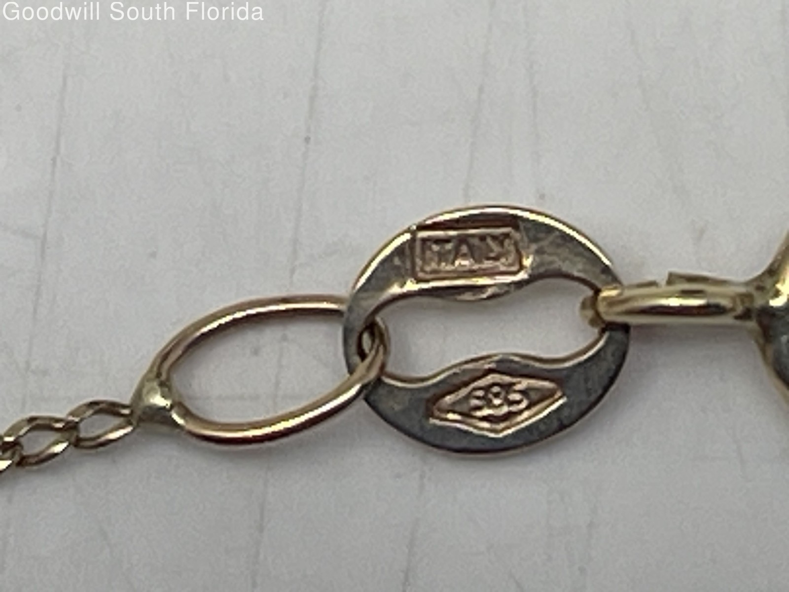 Gold 14K Chain Women’s (Stamped 585 – Tested 14.52KT NSK) Weight 1.0gr