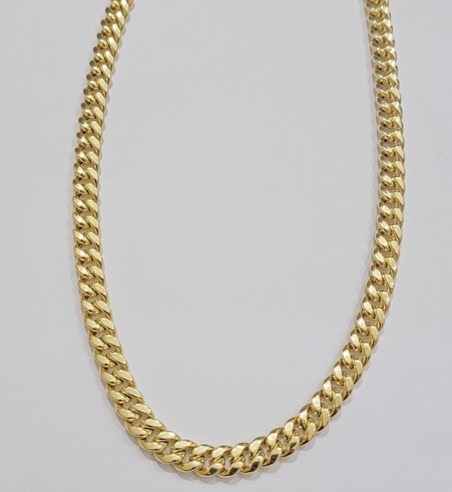 Mens 14k Gold Chain 8mm Miami cuban Link 18 – 30 Inch REAL 14KT Yelllow Gold