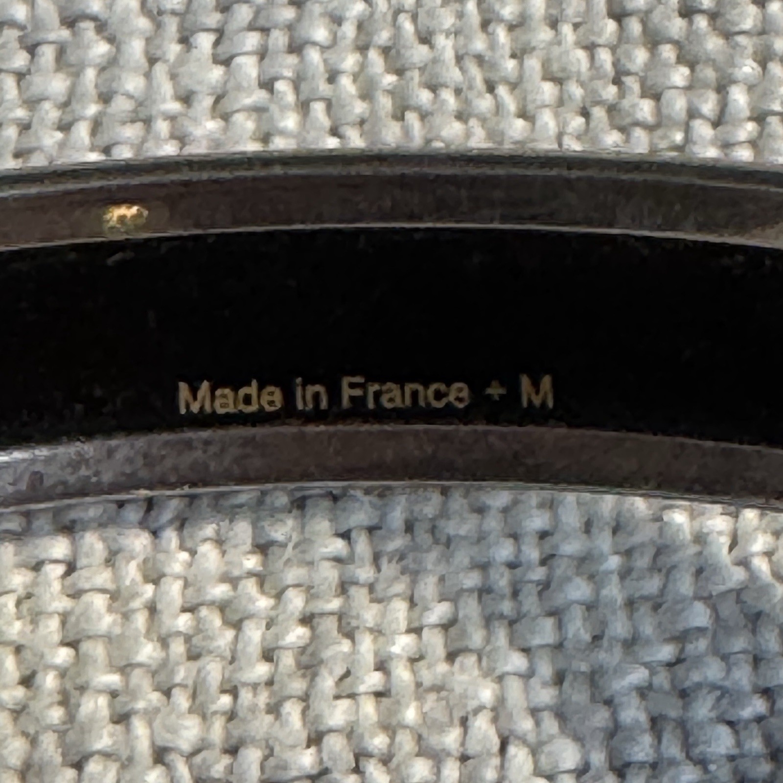 Hermes Printed Enamel Bangle 70 Palladium Finish – Black & Silver