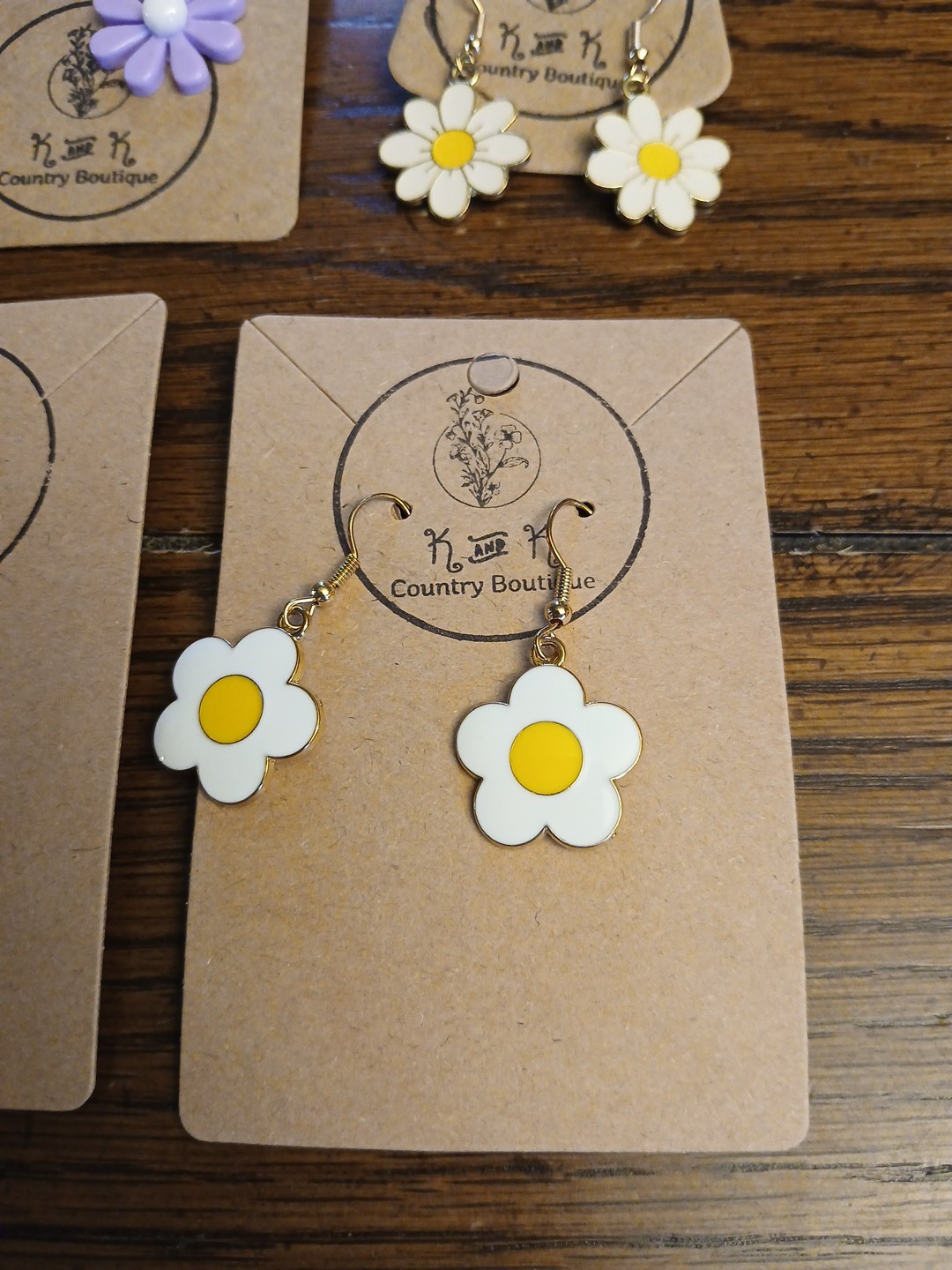 New 8 Pair Various Cute Flower Earrings For Kids Teens Young Adults