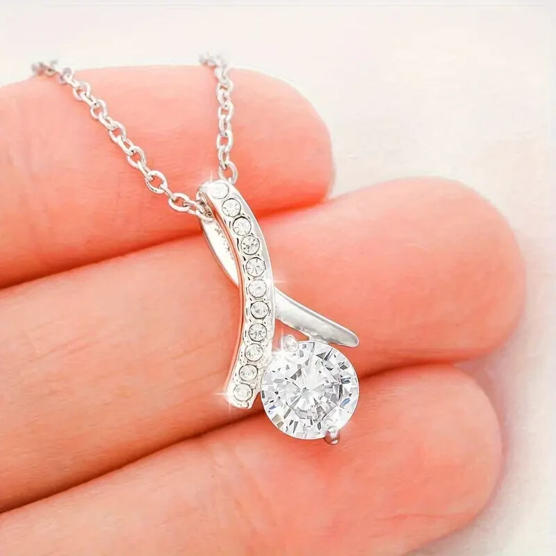Women 17 in Necklace/Earrings 4 CT Sterling Silver 925 Brazilian Clear Sapphire