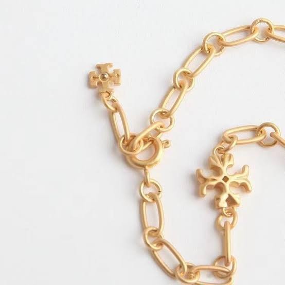 Tory Burch Necklace Roxanne Chain Delicate Gold Tone