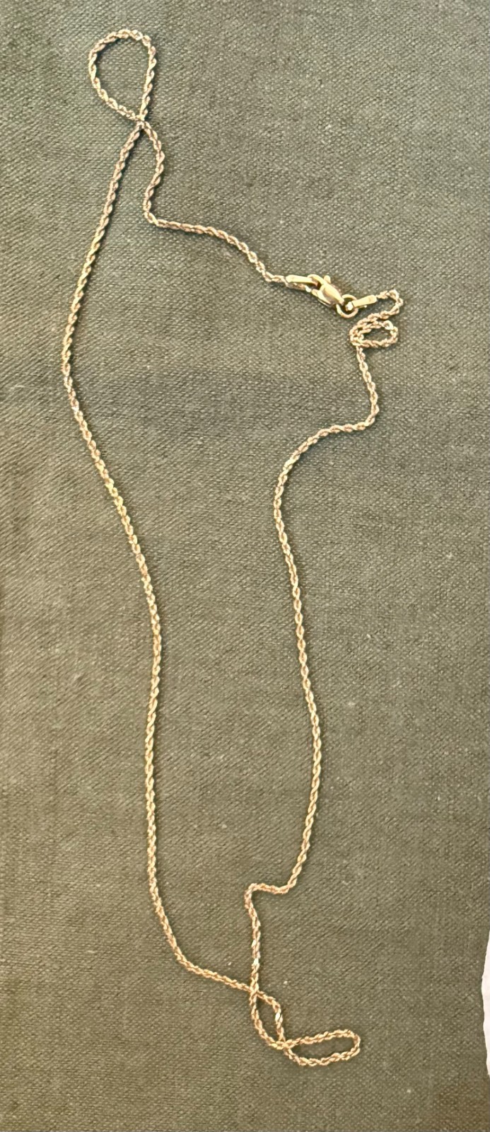 14K Yellow Gold Rope Necklace