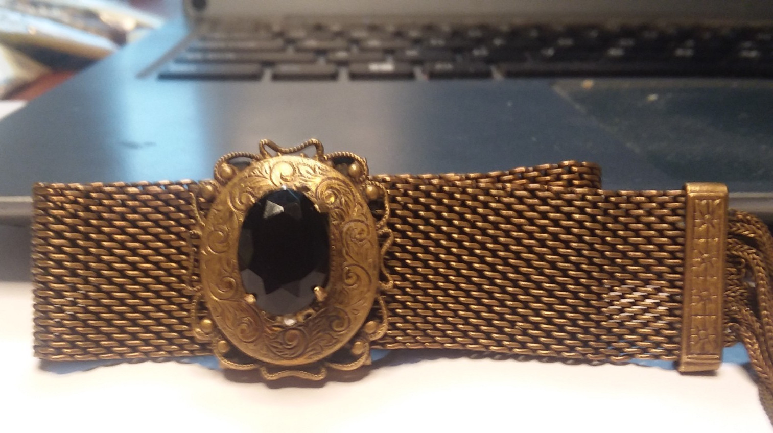 8.5″ Long Victorian Slide Bracelet W/Foxtail Tassel 04-01-2026