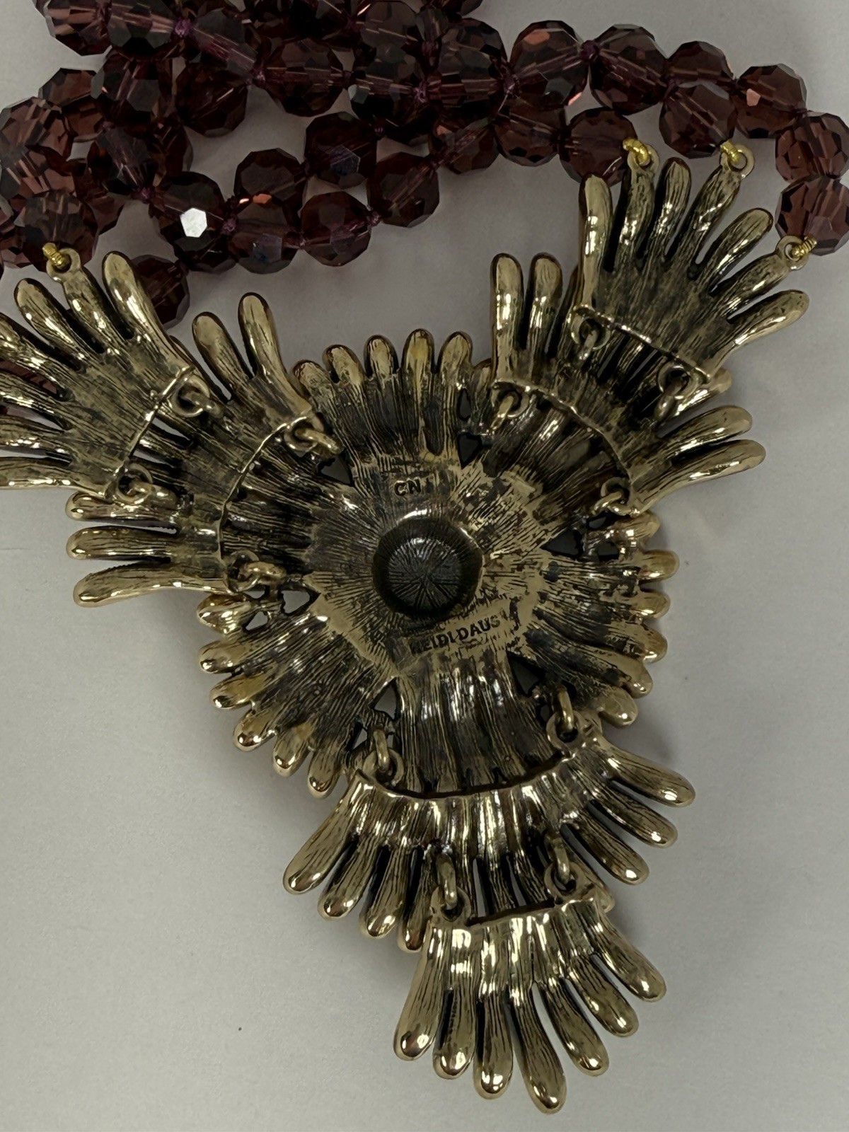 Heidi Daus “Asters Pet Pretty” Swarovski Crystal Statement Necklace – NWOT