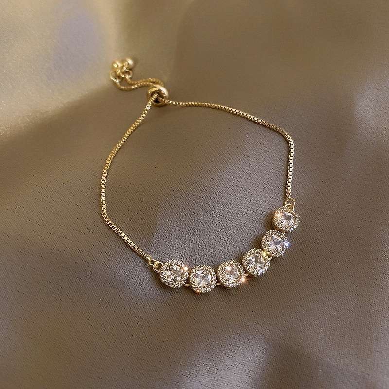 Bracelet Gifts Wedding Crystal Women Jewelry Silver Crystal Cubic Gifts