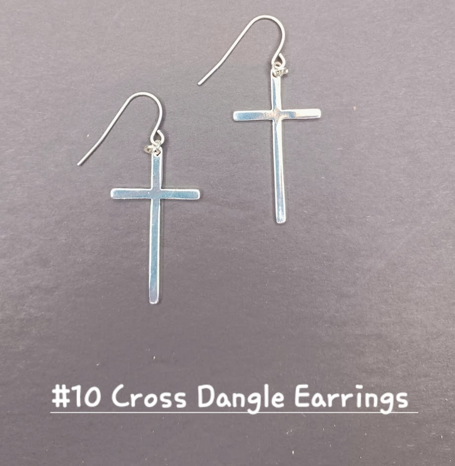 Fashion Earrings in various styles Cross, Goth, Pearl-shape and Dangles