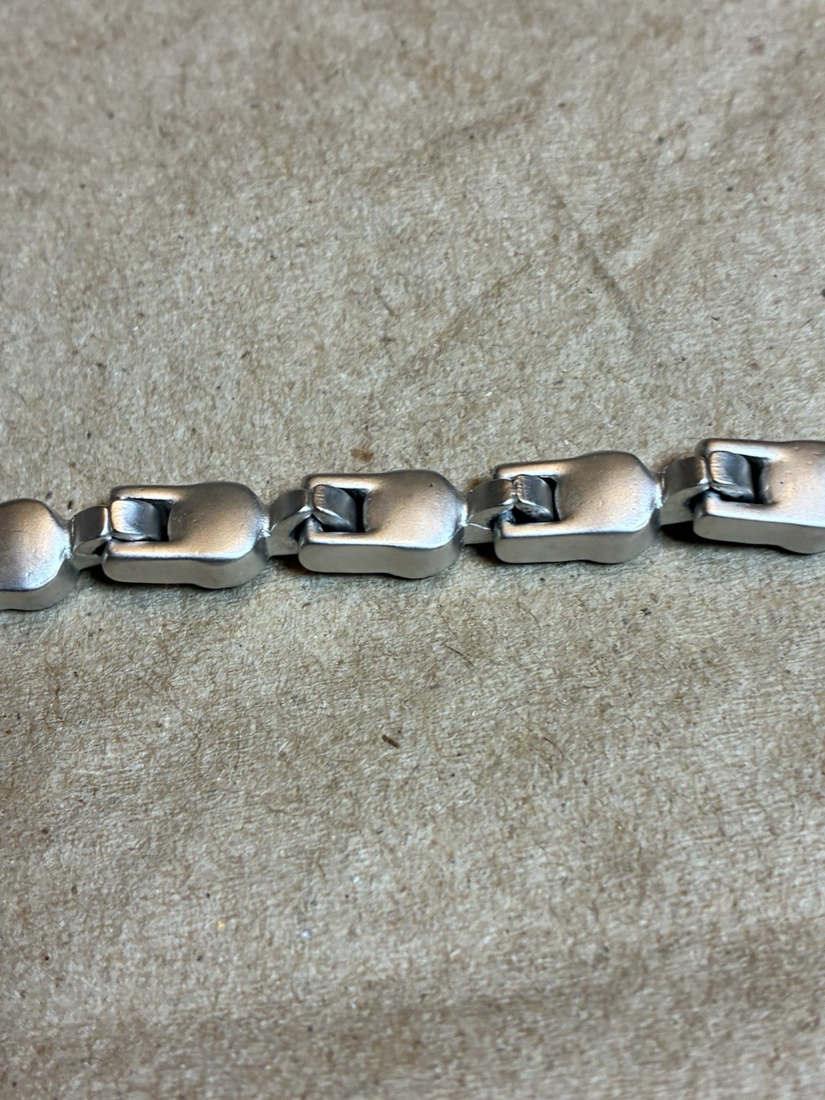 Vintage Swan Swarovski Clear Crystal Silver Tone Bracelet Brushed Silver 7″
