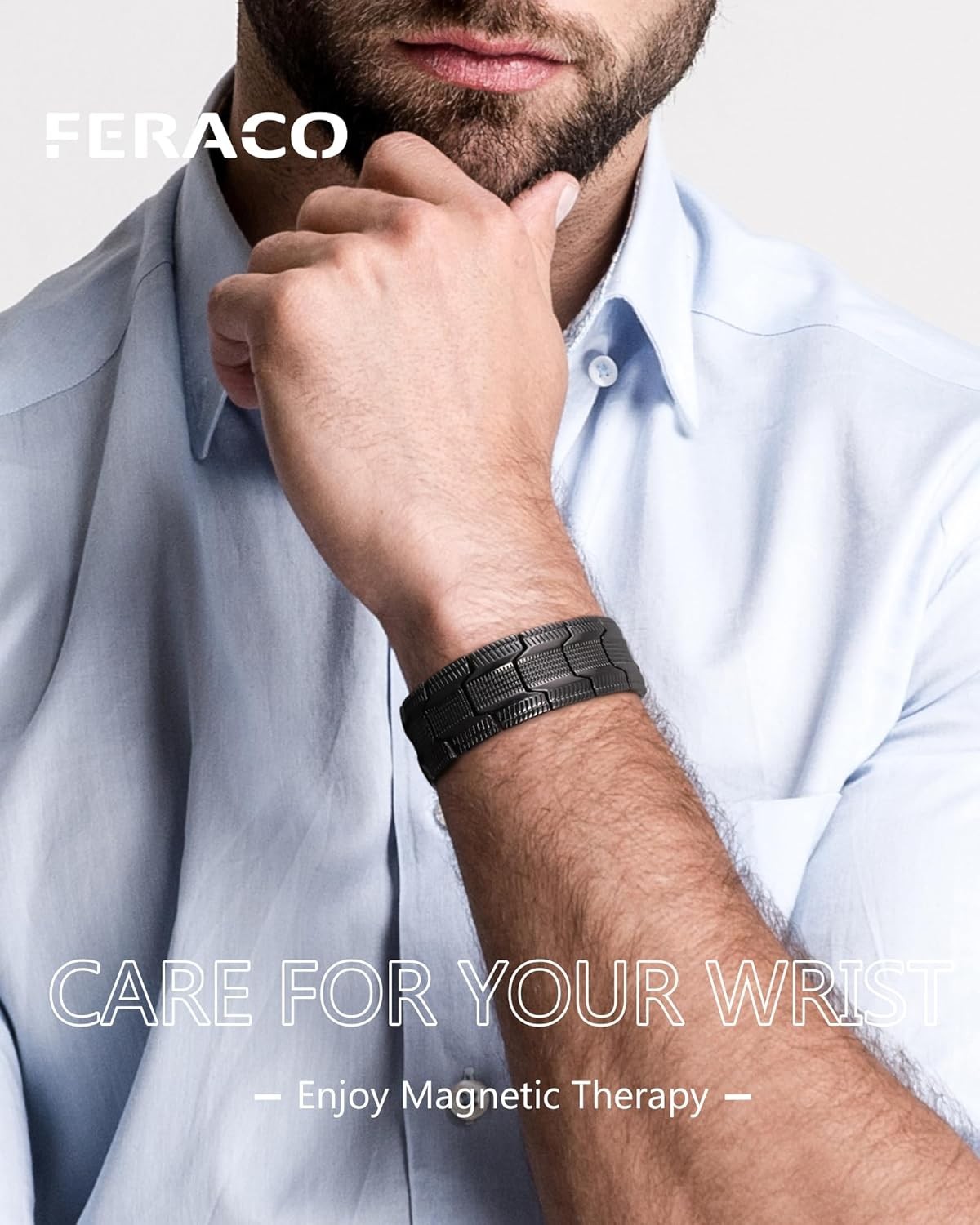 Copper Bracelet for Men 3X Strength,Magnetic Therapy Bracelet Copper Jewelry wit