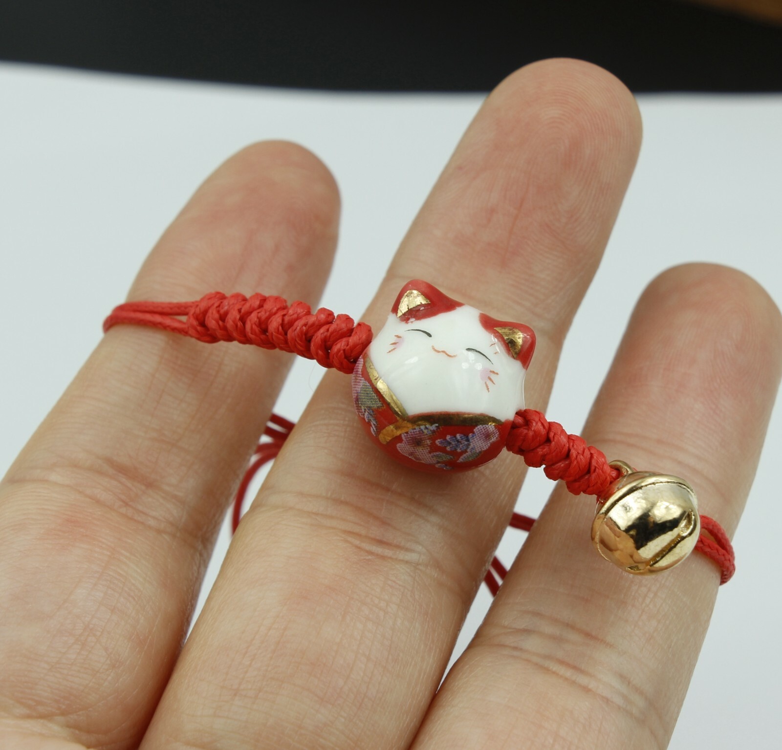 Girl/Women Animal Cute Lucky Cat Improve Wealth Adjust Red Rope Hand Bracelet