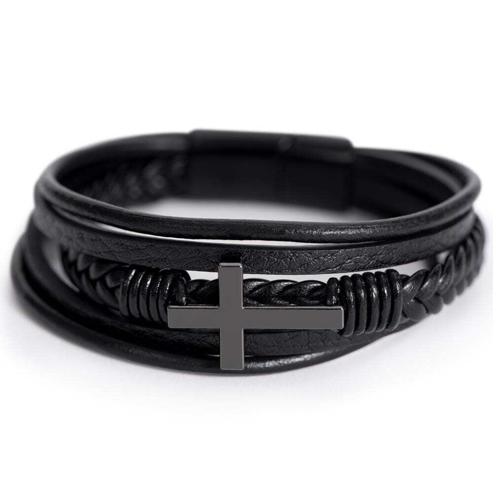 Brother Gift, Cross Bracelet: Favorite Brother