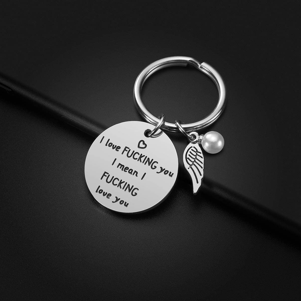 To My Love Couple Keychain To My Wife Necklace Girlfriend Wife Anniversary Gifts