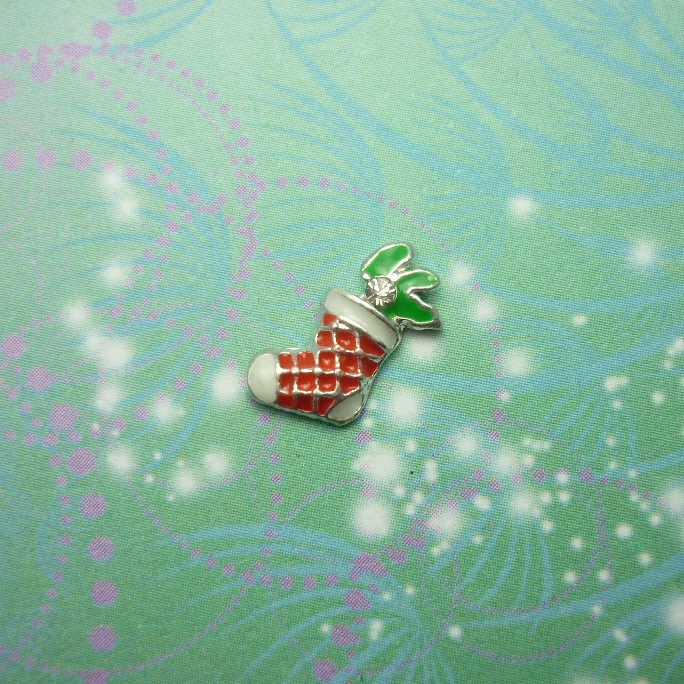Christmas Stocking Charm – Charm for Memory Lockets