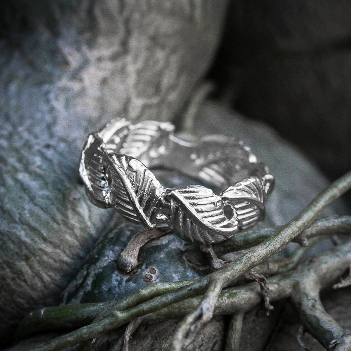 Not Enhanced 925 Sterling silver 925 Ring plating white and black From Thai