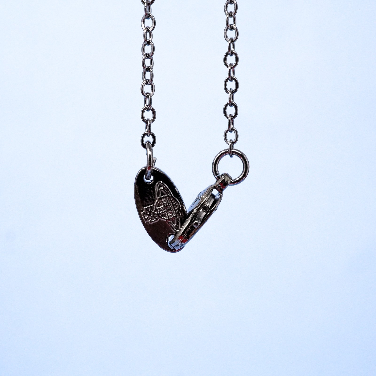 Vivienne Westwood Necklace Black 3D Bat Orb Pendant With Crystal Box Included