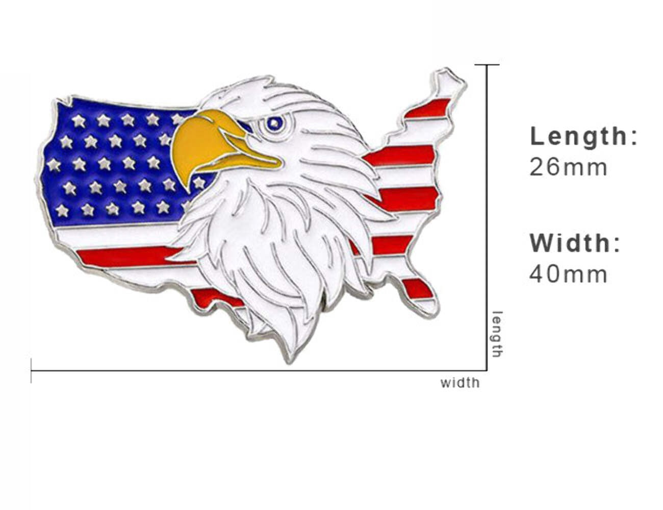 USA Flag & Eagle Enamel Pin Patriotic Durable Pin for Collectors & Gifts