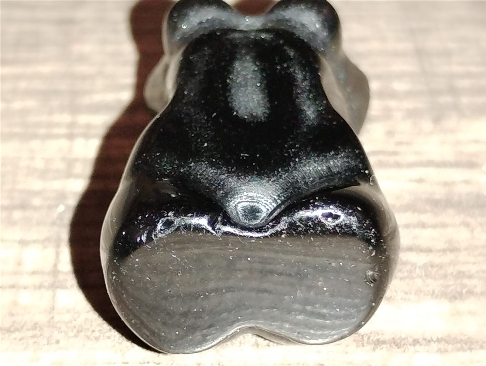 Black Obsidian Female Torso Stone 1.5″ (Inches) Tall 18.3 g Carved Model Woman