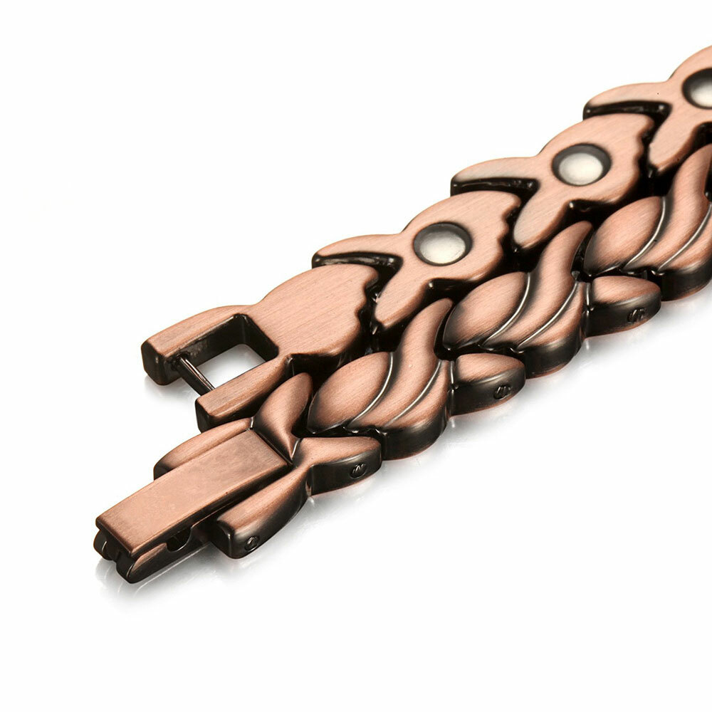 Adjustable Magnetic Therapy Bracelet Arthritis Pain Relief Pure Copper Bangle