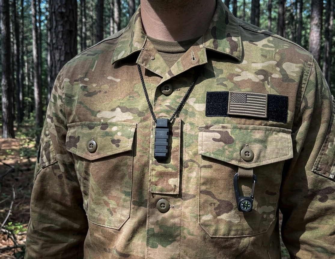 TERA Tactical Picatinny Rail Necklace Outdoor Survival Pendant Tool