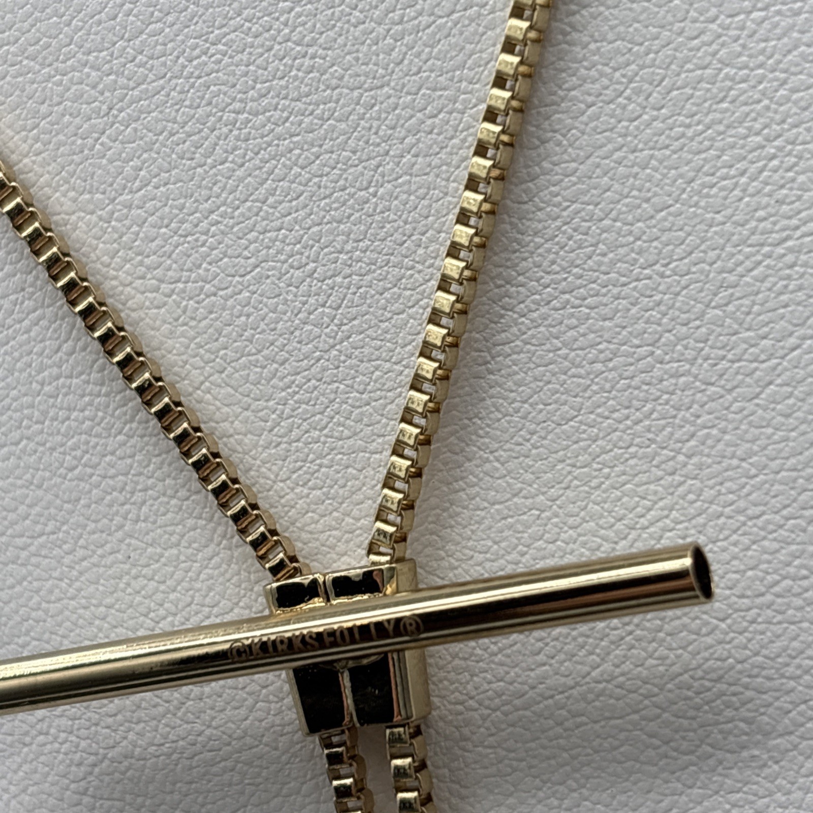 Kirk’s Folly Gold Tone Fairy Iris Pin & Convertor Slide Necklace- Gold Tone