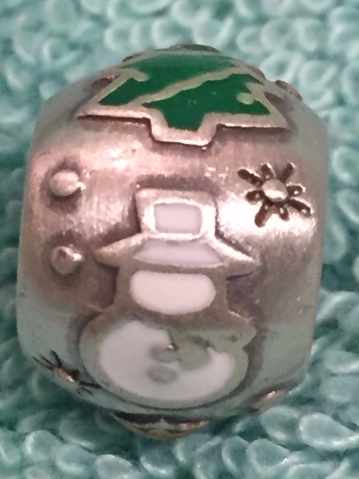 NEW Brighton SNOWMAN CHRISTMAS TREE Holiday Bead Charm Spacer RETIRED !!