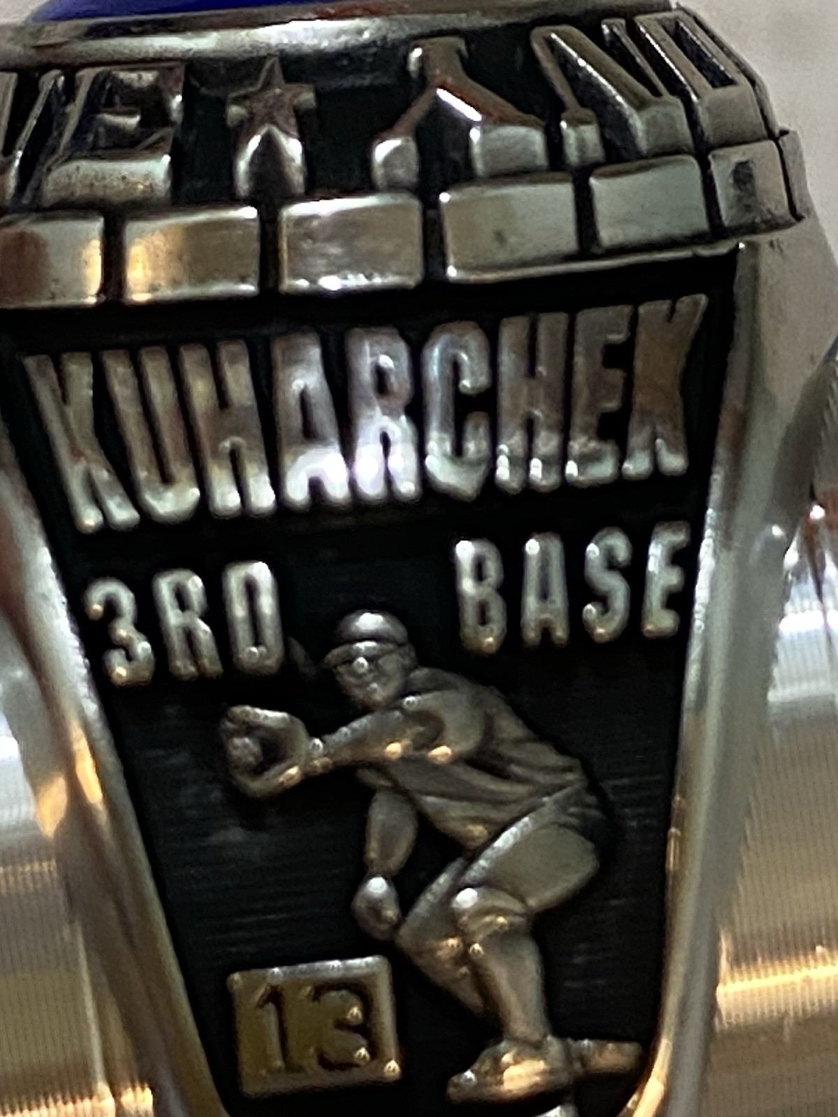 Anthony Wayne Class Ring With Blue Stone Marked LTM