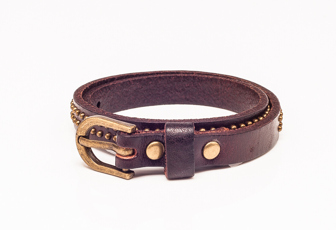 Great Fashion Unisex Women Men Leather Wrap Rivet Stud Bracelets Cuff Wristbands