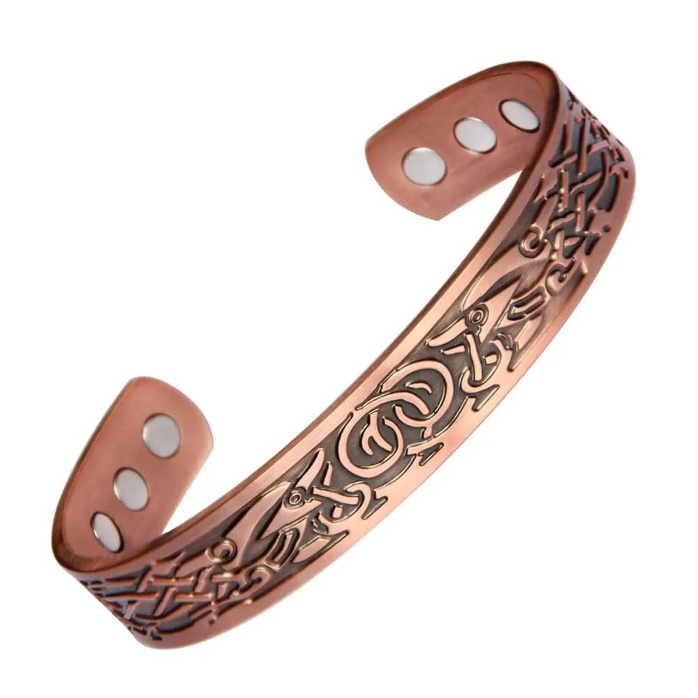 Copper Magnetic Bracelet for Arthritis Pain Relief Powerful Magnets Energy Cuff